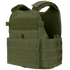 Condor Modular Operator Plate Carrier Gen II in olive green features adjustable straps, MOLLE webbing, and padded support for body armor protection.
