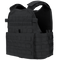 The Condor Modular Operator Plate Carrier Gen II is a black tactical vest featuring adjustable shoulder straps and multiple rows of webbing for attachments.
