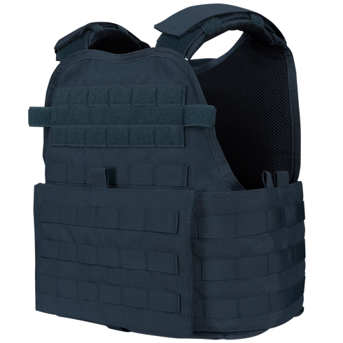 The Condor Modular Operator Plate Carrier Gen II is a black tactical vest with adjustable shoulder straps and multiple gear attachment points, shown on a white background.
