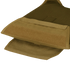 Close-up of the Condor Modular Operator Plate Carrier Gen II in Scorpion OCP, featuring a tan tactical pouch with hook-and-loop fastener, displaying inner flap and stitching—ideal for military or EDC use.