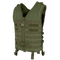 The Condor Modular Vest in Olive Drab features multiple horizontal webbing straps, front zipper, and buckle closures, ideal for military or outdoor use.
