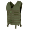 The Condor Modular Vest in Olive Drab features multiple horizontal webbing straps, front zipper, and buckle closures, ideal for military or outdoor use.