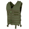 The Condor Modular Vest in Olive Drab features multiple horizontal webbing straps, front zipper, and buckle closures, ideal for military or outdoor use.