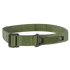 The Condor Riggers Belt is an olive green, heavy-duty nylon belt featuring a black metal buckle and a small black and yellow Condor-branded tag.