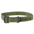 The Condor Riggers Belt is an olive green, heavy-duty nylon belt featuring a black metal buckle and a small black and yellow Condor-branded tag.