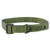 The Condor Riggers Belt is an olive green, heavy-duty nylon belt featuring a black metal buckle and a small black and yellow Condor-branded tag.