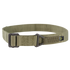 The Condor Riggers Belt is a tan nylon tactical belt with a metal buckle and a small black rectangular logo tag on the side.
