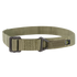 The Condor Riggers Belt is a tan nylon tactical belt with a metal buckle and a small black rectangular logo tag on the side.