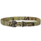 The Condor Riggers Belt in Scorpion OCP features a camouflage pattern, sturdy metal buckle, and small black side tag, shown on a white background.