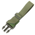 The Condor Speedy 2-Point Sling features a green nylon strap with an adjustable buckle and gray plastic side-release clasp, perfect for military or EDC use.