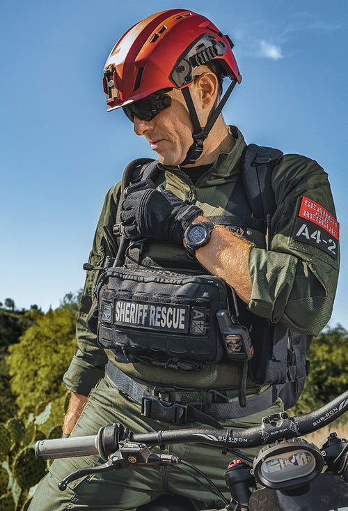 Condor Outdoor Individual Wearing Stowaway Chest Rig