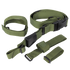 The Condor Tactical 3-Point Sling features green adjustable nylon straps with black plastic buckles and loops, shown on a white background.