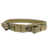 The Condor Tactical Belt - MultiCam features a camouflage design, durable plastic buckle, and attached pouches for carrying gear.
