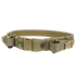 The Condor Tactical Belt - MultiCam features a camouflage design, durable plastic buckle, and attached pouches for carrying gear.