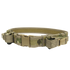 The Condor Tactical Belt - MultiCam features a camouflage design, durable plastic buckle, and attached pouches for carrying gear.