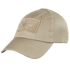 The Condor Tactical Mesh Cap in tan features a front velcro patch, moisture-wicking polyester mesh back, and an adjustable strap for comfort.