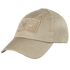 The Condor Tactical Mesh Cap in tan features a front velcro patch, moisture-wicking polyester mesh back, and an adjustable strap for comfort.