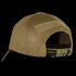 The Condor Tactical Mesh Cap in MultiCam features a tan mesh design, a Velcro strap, and camouflage fabric detail at the back, shown from a rear angle.