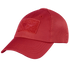 The Condor Tactical Mesh Cap in red features mesh back panels, a blank Velcro front patch, and an adjustable strap. Made from moisture-wicking polyester for cool, comfortable wear.