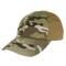 The Condor Tactical Team Mesh Cap in MultiCam features a camouflage pattern, a brown mesh back panel, and an adjustable strap.
