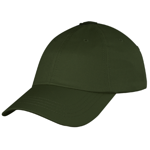 The Condor Tactical Team Cap is an olive green baseball hat with a curved brim, visible stitching, and ventilation eyelets—perfect for law enforcement or shooting range use.