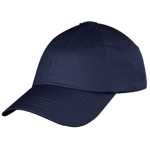 The Condor Tactical Team Cap is a plain navy blue baseball cap with visible stitching and ventilation eyelets, perfect for the range or bushcraft. Shown here against a white background.