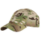 The Condor Tactical Team Cap in MultiCam features a curved brim, adjustable strap, and a green, brown, tan, and black camouflage pattern.