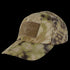 The Condor Tactical Cap - Kryptek Highlander features a camouflage design with a rectangular Velcro patch on the front.
