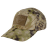 The Condor Tactical Cap - Kryptek Highlander features a camouflage design with a rectangular Velcro patch on the front.
