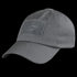 The Condor Tactical Cap is a gray cap featuring visible stitching, crown eyelets, and a rectangular front patch.