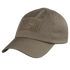 The Condor Tactical Cap is a khaki baseball cap featuring reinforced eyelets and a rectangular front patch.