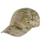 The Condor Tactical Cap - MultiCam Arid features a beige, brown, and green camouflage pattern with a rectangular Velcro patch on the front.