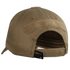 The Condor Tactical Cap in tan is shown from the back, featuring an adjustable velcro strap, a velcro patch above the opening, and a visible Condor tag inside.