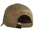 The Condor Tactical Cap in tan is shown from the back, featuring an adjustable velcro strap, a velcro patch above the opening, and a visible Condor tag inside.