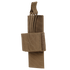 The Condor Universal Holster is a tan tactical nylon pouch with hook-and-loop closure and elastic bands, ideal for bushcraft or EDC use when carrying small equipment or tools.