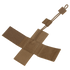 The Condor Universal Holster features a brown nylon strap with hook-and-loop fasteners in an X shape, an adjustable loop, and a rectangular tab—perfect for EDC or first responder use.