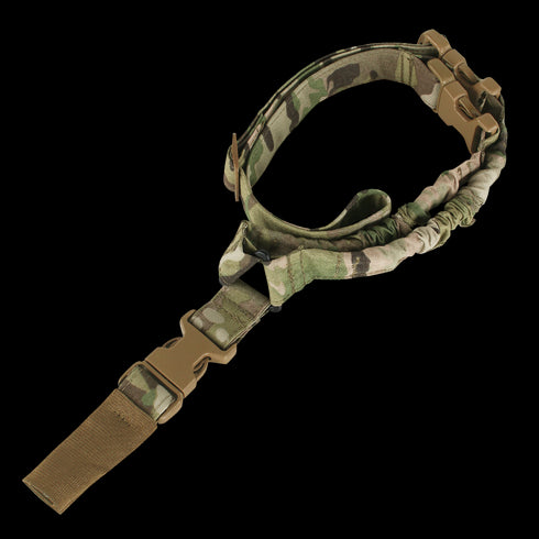 The Condor Cobra 1-Point Bungee Sling in MultiCam pattern is displayed against a white background.