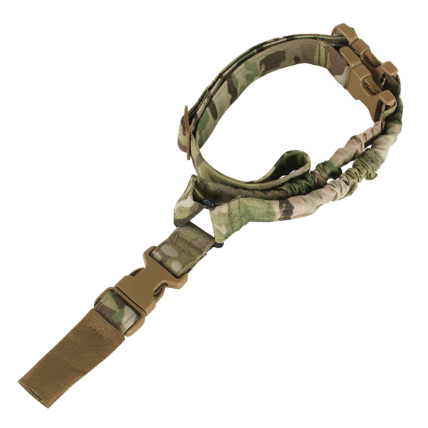 The Condor Cobra 1-Point Bungee Sling in MultiCam pattern is displayed against a white background.
