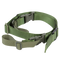 The Condor Speedy 2-Point Sling is a green adjustable nylon strap with plastic buckles and sliders, ideal for EDC or bushcraft, shown on a white background.