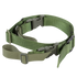 The Condor Speedy 2-Point Sling is a green adjustable nylon strap with plastic buckles and sliders, ideal for EDC or bushcraft, shown on a white background.