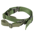 The Condor Speedy 2-Point Sling is a green adjustable nylon strap with plastic buckles and sliders, ideal for EDC or bushcraft, shown on a white background.