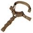 The Condor Quick 1-Point Sling features a tan adjustable nylon strap with plastic buckles and loops, perfect for military or EDC use as a tactical or utility sling.