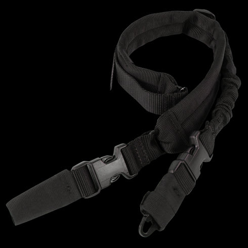 The Condor Swiftlink Padded Bungee Sling offers quick-release buckles, a metal hook, and adjustable nylon construction—perfect for EDC or bushcraft enthusiasts seeking secure, reliable carry options.