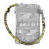 A Condor Tube Cover - MultiCam flexible sleeve is looped in front of a gray camouflage tactical pouch featuring zippers and attachment points.