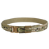 The Condor Cobra Gun Belt - MultiCam features a camouflage pattern and tan metal buckle, perfect for shooting range practice or law enforcement, shown against a white background.