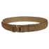 The Condor Cobra Gun Belt, a brown tactical utility belt with a quick-release buckle, is shown coiled in a circle on a white background.