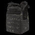 The Condor Cyclone Plate Carrier in MultiCam Black features multiple attachment points and adjustable shoulder straps, offering secure gear carriage and protection.