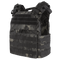 The Condor Cyclone Plate Carrier in MultiCam Black features multiple straps, pouches, and Velcro panels, designed for efficiently carrying equipment.