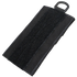 The Condor TSRS Shotshell Platform is a black rectangular fabric patch featuring a vertical hook-and-loop strip and a metal D-ring, designed for secure shotshell storage in tactical law enforcement or military environments.