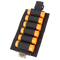 The Condor TSRS Shotshell Platform holds six orange shells in secure elastic loops—a black tactical holder ideal for EDC or range days.